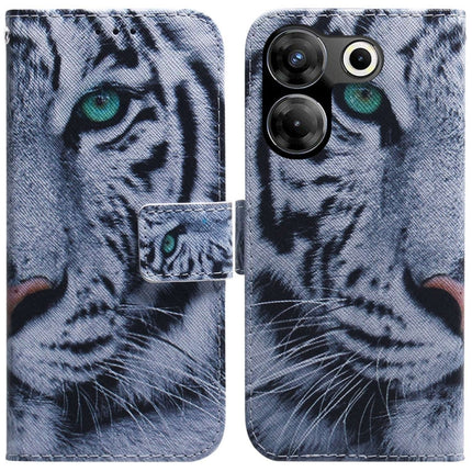 Coloured Drawing Flip Leather Phone Case, For Tecno Camon 20 Pro 4G / 20, For Tecno Spark 10 5G