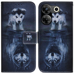 Coloured Drawing Flip Leather Phone Case