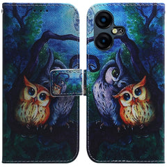 Coloured Drawing Flip Leather Phone Case, For Tecno Pova 5 Pro, For Tecno Pova Neo 3, For Tecno Camon 20 Premier 5G