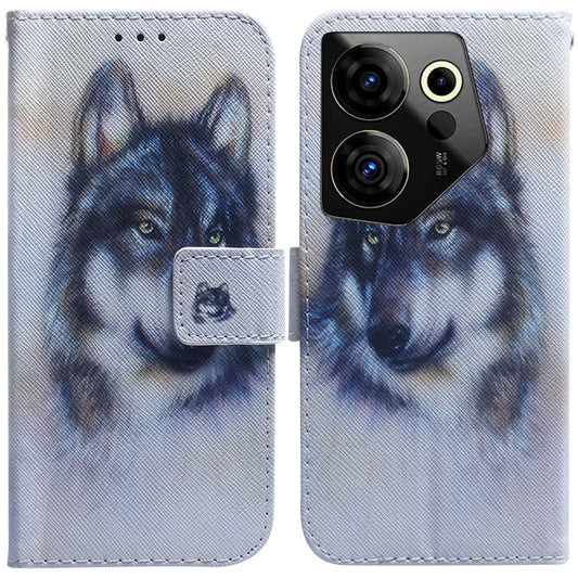 Coloured Drawing Flip Leather Phone Case