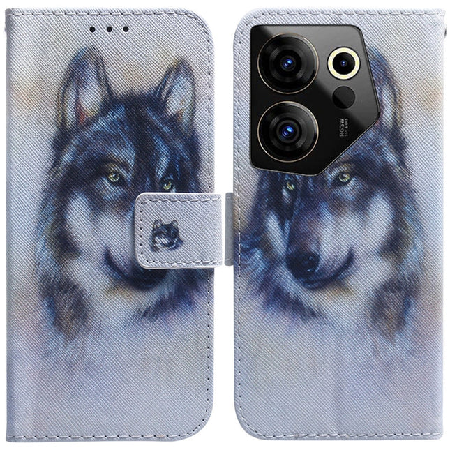 Coloured Drawing Flip Leather Phone Case, For Tecno Camon 20 Premier 5G, For Tecno Camon 20 Pro 5G