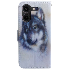 Coloured Drawing Flip Leather Phone Case, For Tecno Pova 5 Pro, For Tecno Pova Neo 3, For Tecno Camon 20 Premier 5G