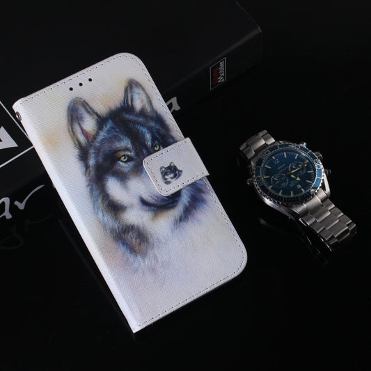Coloured Drawing Flip Leather Phone Case