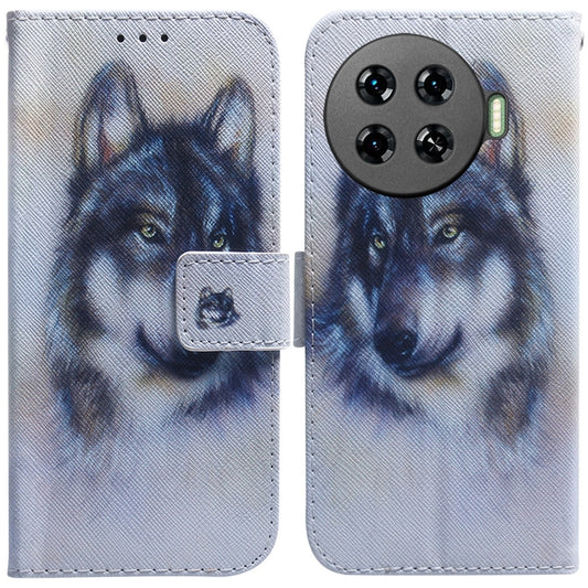 Coloured Drawing Flip Leather Phone Case
