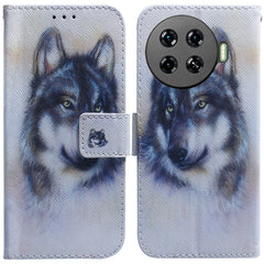 Coloured Drawing Flip Leather Phone Case, For Tecno Camon 30 4G / 30 5G CL6 CL7, For Tecno Spark 20 Pro+ 4G, For Tecno Spark 20 Pro