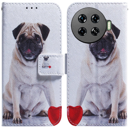 Coloured Drawing Flip Leather Phone Case, For Tecno Spark 20 Pro+ 4G, For Tecno Spark 20 Pro