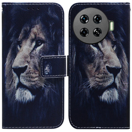 Coloured Drawing Flip Leather Phone Case, For Tecno Spark 20 Pro+ 4G, For Tecno Spark 20 Pro