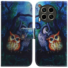 Coloured Drawing Flip Leather Phone Case, For Tecno Camon 30 4G / 30 5G CL6 CL7, For Tecno Spark 20 Pro+ 4G, For Tecno Spark 20 Pro