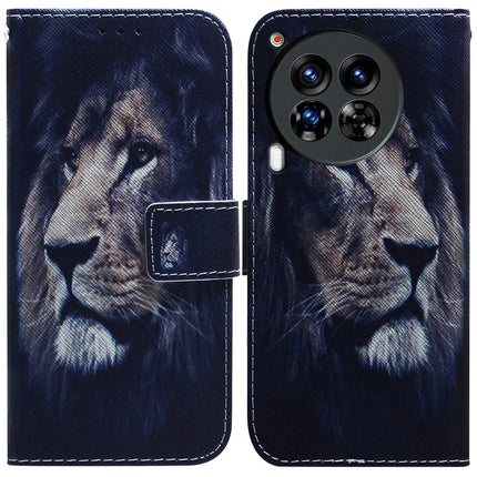 Coloured Drawing Flip Leather Phone Case, For Tecno Spark Go 1 / Pop 9 Pro, For Tecno Camon 30 Premier 5G