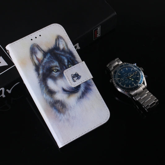 Coloured Drawing Flip Leather Phone Case