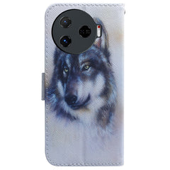 Coloured Drawing Flip Leather Phone Case
