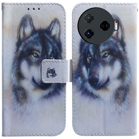 Coloured Drawing Flip Leather Phone Case