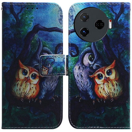Coloured Drawing Flip Leather Phone Case, For Tecno Camon 30 Pro CL8, For Tecno Camon 30 4G / 30 5G CL6 CL7