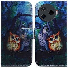 Coloured Drawing Flip Leather Phone Case, For Tecno Pova 6 Neo, For Tecno Pova 6 Pro / Pova 6, For Tecno Camon 30 Pro CL8