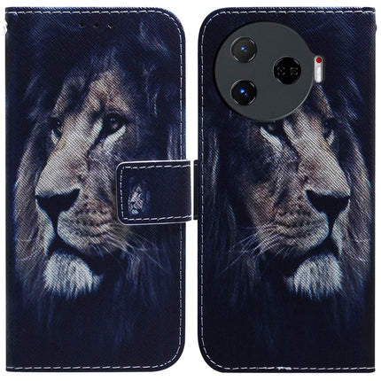 Coloured Drawing Flip Leather Phone Case, For Tecno Camon 30 Pro CL8, For Tecno Camon 30 4G / 30 5G CL6 CL7