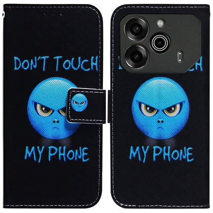 Coloured Drawing Flip Leather Phone Case, For Tecno Pova 6 Neo, For Tecno Pova 6 Pro / Pova 6