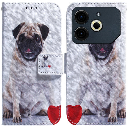 Coloured Drawing Flip Leather Phone Case, For Tecno Pova 6 Neo, For Tecno Pova 6 Pro / Pova 6