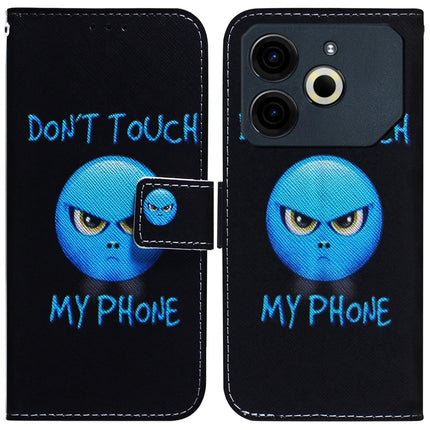 Coloured Drawing Flip Leather Phone Case, For Tecno Pova 6 Neo, For Tecno Pova 6 Pro / Pova 6