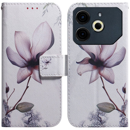 Coloured Drawing Flip Leather Phone Case, For Tecno Pova 6 Neo, For Tecno Pova 6 Pro / Pova 6