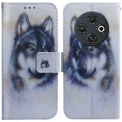 Coloured Drawing Flip Leather Phone Case, For Tecno Spark 30C, For Tecno Spark Go 1 / Pop 9 Pro, For Tecno Camon 30 Premier 5G