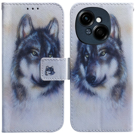 Coloured Drawing Flip Leather Phone Case, For Tecno Spark Go 1 / Pop 9 Pro, For Tecno Camon 30 Premier 5G
