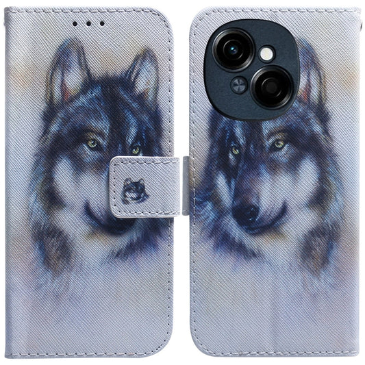 Coloured Drawing Flip Leather Phone Case