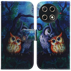 Coloured Drawing Flip Leather Phone Case
