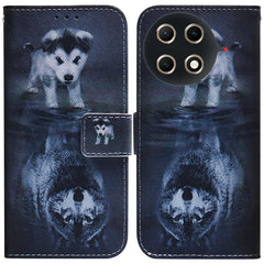 Coloured Drawing Flip Leather Phone Case