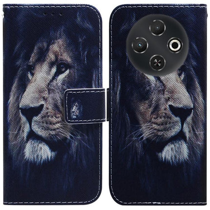 Coloured Drawing Flip Leather Phone Case, For Tecno Pop 10 / Spark Go 2 4G, For Tecno Pop 9 5G / Spark 30C 5G