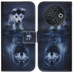 Coloured Drawing Flip Leather Phone Case