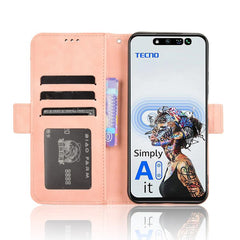 Skin Feel Calf Texture Card Slots Leather Phone Case, For Tecno Pova 6 Neo 5G / Spark 30 5G, For Tecno Spark 30 Pro 4G, For Tecno Spark 30 4G, For Tecno Spark Go 1 / Pop 9 / Spark Go 2025