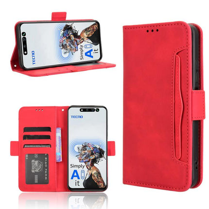Skin Feel Calf Texture Card Slots Leather Phone Case, For Tecno Camon 30S 4G / 30S Pro 4G, For Tecno Pova 6 Neo 5G / Spark 30 5G, For Tecno Spark 30 Pro 4G, For Tecno Spark 30 4G