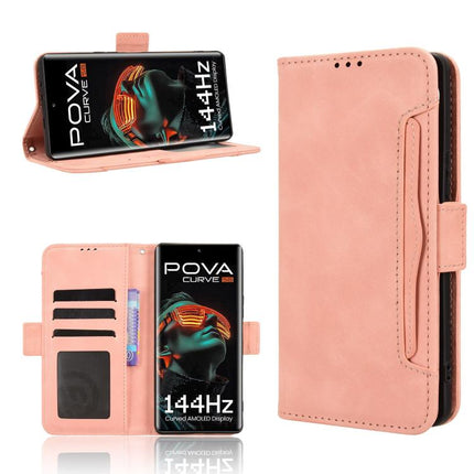 Skin Feel Calf Texture Card Slots Leather Phone Case, For Tecno Pova 7 4G, For Tecno Spark Go 2 4G, For Tecno Pova Curve 5G, For Tecno Camon 40 Pro 4G / 5G