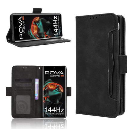 Skin Feel Calf Texture Card Slots Leather Phone Case, For Tecno Pova 7 4G, For Tecno Spark Go 2 4G, For Tecno Pova Curve 5G, For Tecno Camon 40 Pro 4G / 5G