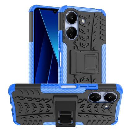 Tire Texture TPU + PC Phone Case with Holder, For Xiaomi Redmi A3 4G, For Xiaomi Redmi Note 13 4G, For Xiaomi Poco C65, For Xiaomi Redmi Note 13 5G Global, For Xiaomi Redmi 13C 4G