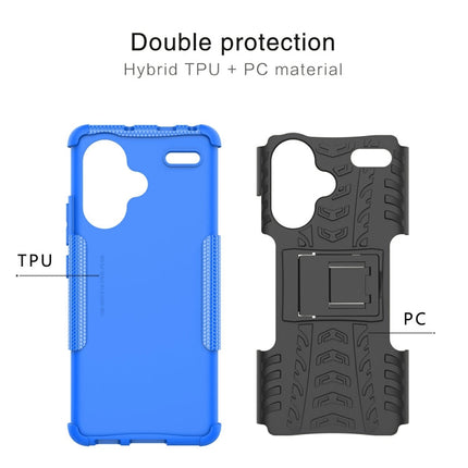 Tire Texture TPU + PC Phone Case with Holder, For Xiaomi Redmi Note 13 Pro+ 5G, For Xiaomi Redmi Note 13 Pro 5G Global, For Xiaomi Redmi 12 4G, For Xiaomi Redmi Note 12S / 11S / 11, For Xiaomi Redmi Note 12 4G Global