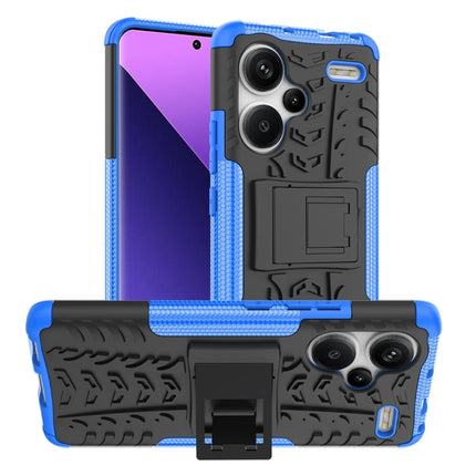 Tire Texture TPU + PC Phone Case with Holder, For Xiaomi Redmi Note 13 Pro+ 5G, For Xiaomi Redmi Note 13 Pro 5G Global, For Xiaomi Redmi 12 4G, For Xiaomi Redmi Note 12S / 11S / 11, For Xiaomi Redmi Note 12 4G Global