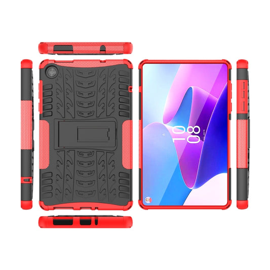 Tire Texture TPU + PC Tablet Case with Holder, For Lenovo Tab M8 4th Gen
