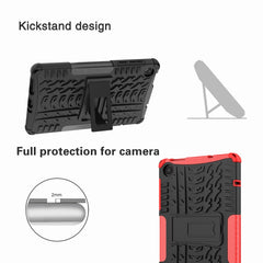 Tire Texture TPU + PC Tablet Case with Holder, For Lenovo Tab M8 4th Gen, For Lenovo Tab M10