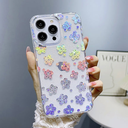 Little Star Series Glitter Powder TPU Phone Case, For iPhone 14, For iPhone 14 Pro