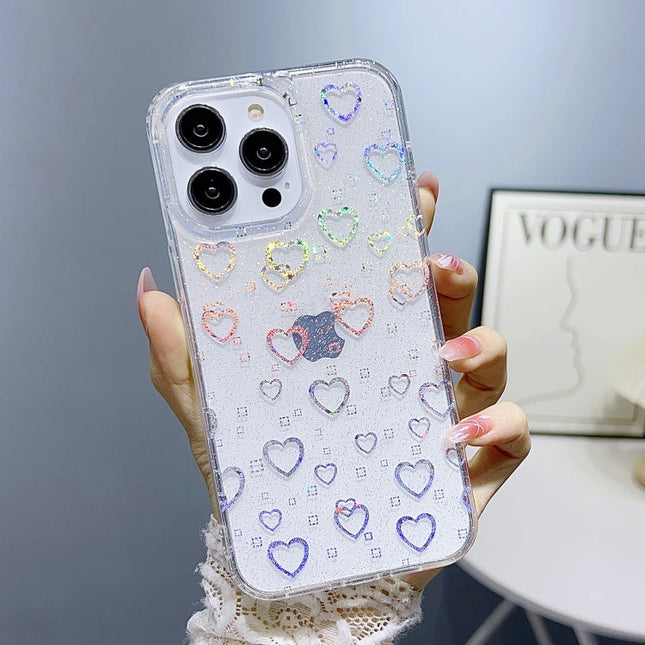 Little Star Series Glitter Powder TPU Phone Case, For iPhone 13 Pro, For iPhone 13 Pro Max