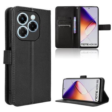 Diamond Texture Leather Phone Case, For Infinix Hot 50 5G, For Infinix Zero 40 5G, For Infinix Zero 40 4G, For Infinix Note 40X 5G