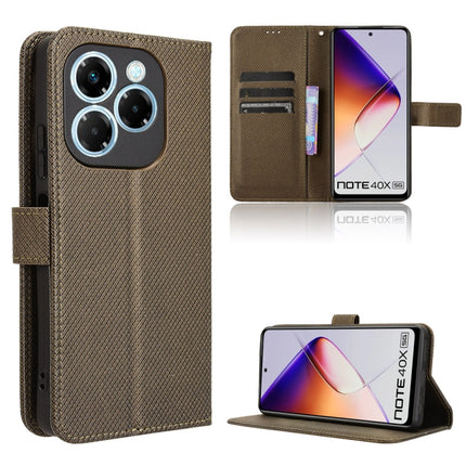 Diamond Texture Leather Phone Case, For Infinix Hot 50 5G, For Infinix Zero 40 5G, For Infinix Zero 40 4G, For Infinix Note 40X 5G