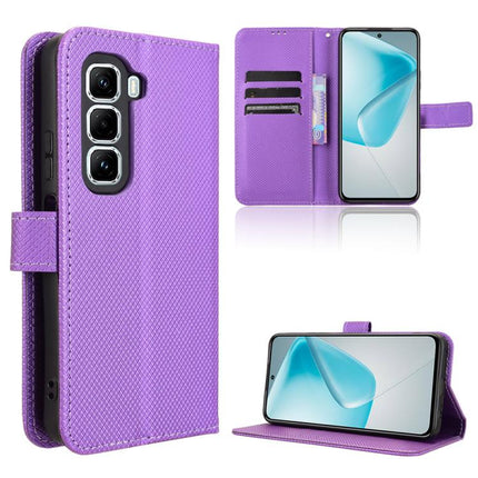 Diamond Texture Leather Phone Case, For Infinix Hot 50 Pro 4G, For Infinix Hot 50i 4G / Smart 9 4G, For Infinix Hot 50 Pro+ 4G, For Infinix Hot 50 4G