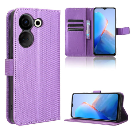 Diamond Texture Leather Phone Case, For Tecno Camon 20 Pro