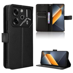 Diamond Texture Leather Phone Case, For Tecno Camon 30 Pro 5G, For Tecno Camon 30 5G / 4G, For Tecno Pova 6 Pro 5G, For Tecno Spark 20 Pro+ 4G