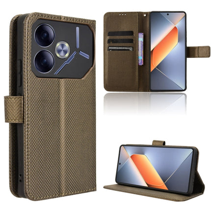 Diamond Texture Leather Phone Case, For Tecno Pova 6 Neo 4G, For Tecno Pova 6 4G, For Tecno Camon 30 Pro 5G, For Tecno Camon 30 5G / 4G