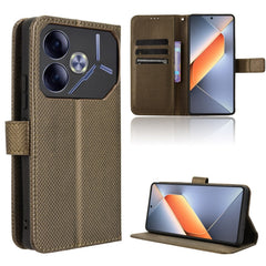 Diamond Texture Leather Phone Case, For Tecno Spark 20 Pro 5G, For Tecno Camon 30 Premier 5G, For Tecno Pova 6 Neo 4G, For Tecno Pova 6 4G