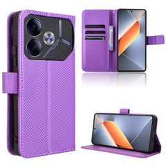 Diamond Texture Leather Phone Case, For Tecno Spark 20 Pro 5G, For Tecno Camon 30 Premier 5G, For Tecno Pova 6 Neo 4G, For Tecno Pova 6 4G