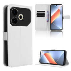 Diamond Texture Leather Phone Case, For Tecno Spark 20 Pro 5G, For Tecno Camon 30 Premier 5G, For Tecno Pova 6 Neo 4G, For Tecno Pova 6 4G
